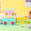 Retro Recording Key Ring Bag Hanging Small Speaker Key Holder Tape Recorder Pendant  Birthday Gifts