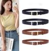 Fashion Leather Belt Women's Waist Belt Dresses Decoration Pin Buckle Belt