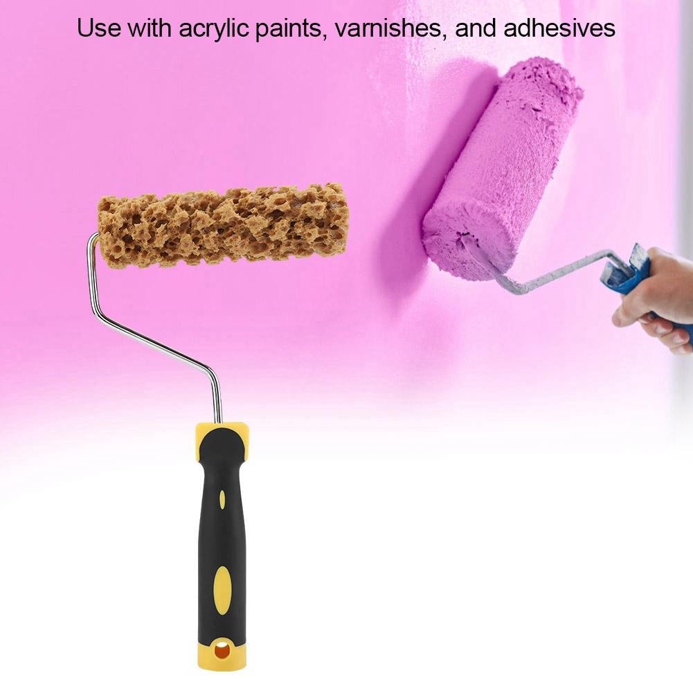 Texture Pattern Paint Roller Brush with Handle Decorate for Wall Painting Tool