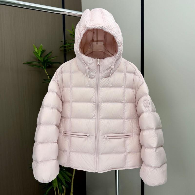 Womens Hooded Puffer Jacket Thick Warm Cotton Coat Loose Fit Short Winter Outerwear Small Stature