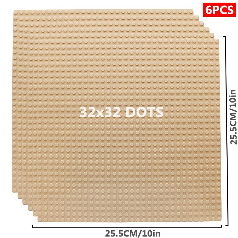 6 шт./компл. базовая пластина 32*32 32*16 шпильки классические фигурки строительные блоки пластины кирпичи опорная плита блоки детские игрушки для детей подарки