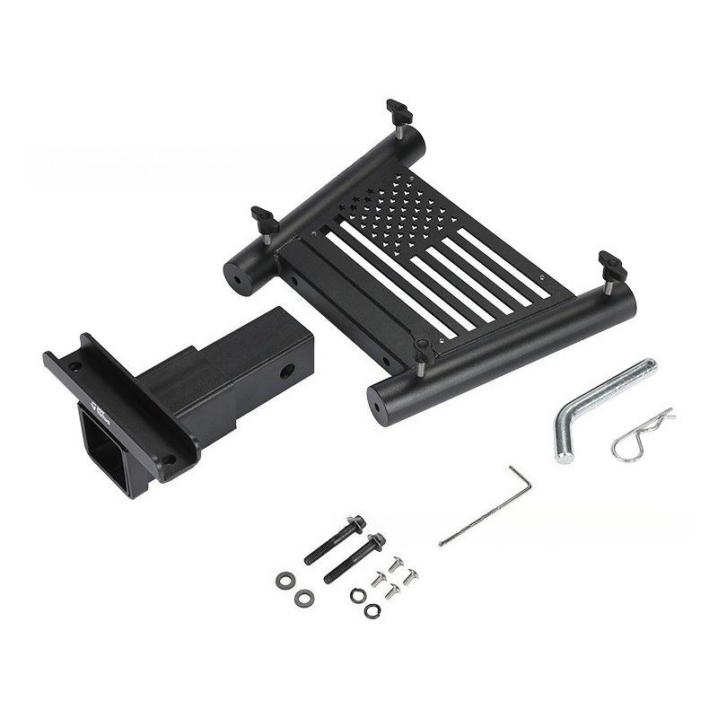 For Universal SUV Jeep Truck 2 Inch Receiver Hitch Mount Extended Flag Pole Holder Tow Rear Bracket Accessory Off Road ATV UTV