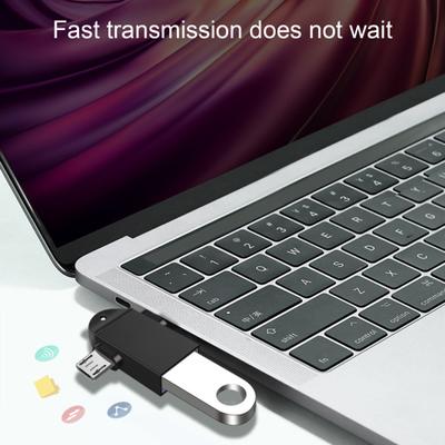 Портативный адаптер 2-в-1 USB3.0 OTG Конвертер для передачи данных на TYPE-C для мобильного телефона