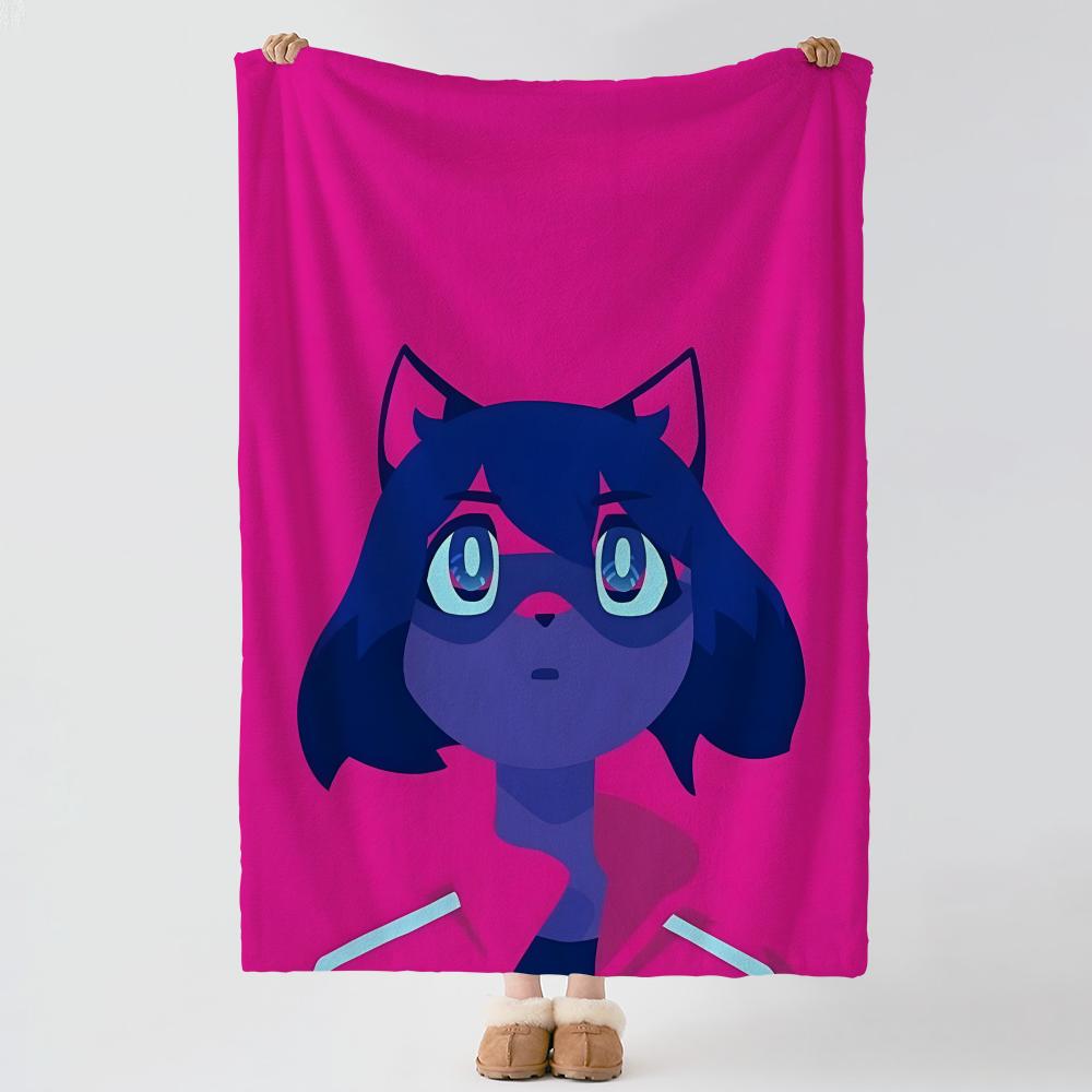 Anime BBNA Throw Soft Warm Flannel Blanket Multiuse Throw for Bed Sofa Office Air Conditioning Nap Blanket