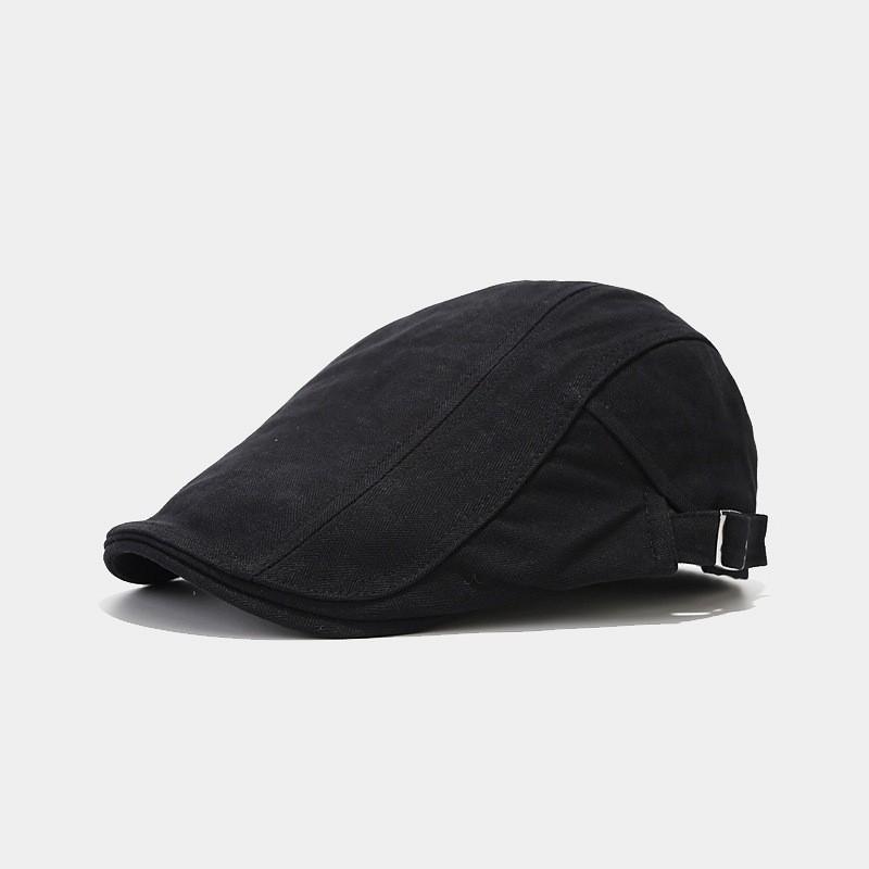 Classic British Style Cotton Newsboy Cap With Sun Protection For Men And Women