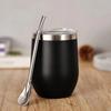 Yerba Mate Cup Set Stainless Steel Insulated Tumbler with Lid and Straw Double-Wall Mate Tea Cup Spoon for Hot and Cold Drinks