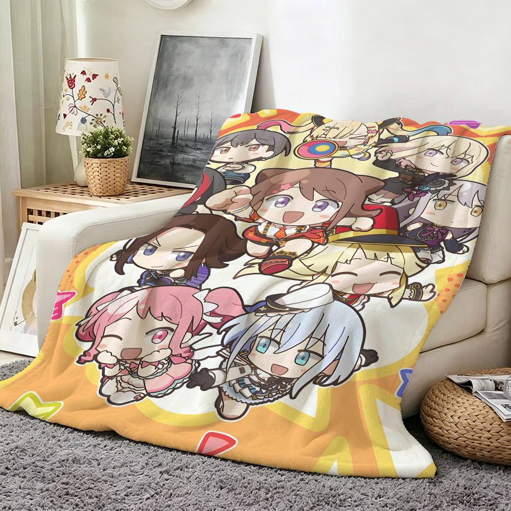 Game B BanG D Dream Throw Flannel Throw Blanket Suitable for Sofa Living Room Bedroom
