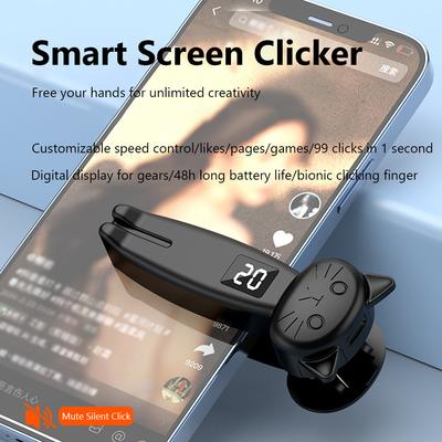 Пульт-перелистчик страниц Bluetooth 5.3 для смартфона, автокликер, кликер для приложений телефона, быстрый кликер для Android, iPhone, планшетов