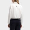 Fila Heritage Fw25 Логотип бренда Мода Повседневный Вязаный Поло с длинным рукавом Куртка Женские куртки F11W548709F-WT