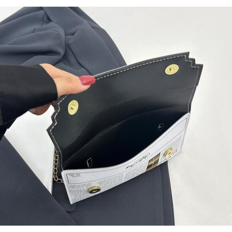 Роскошные дизайнерские женские сумки. Индивидуальные модные сумки на ремне. Женская универсальная сумка-мессенджер. Небольшая квадратная сумка для газетного моделирования.