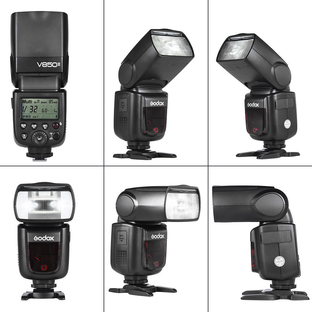 Godox V850II GN60 2,4G выносная камера 1/8000 с HSS вспышка для камеры Встроенная вспышка Speedlite 2,4G
