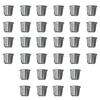 Canele Mold, Cannele Muffin Cup, 32Pcs Non-Stick Cannele Mould Gray-Black Canneles