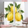 2pcs 2D Flat Printing Drapes Lemon Blossom Amalfi Coast Polyester Without Electricity Seasonal Party & Holiday Decor Use for All