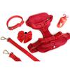High Quality Adjustable Silicone Dog Harness Set Waterproof Multi-Color PVC for Pet Cat and Dog Walking Personalized
