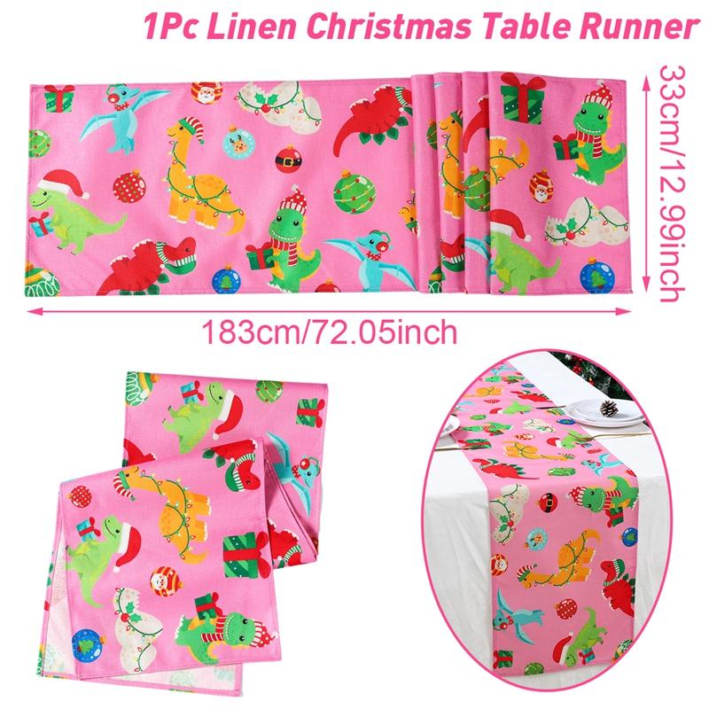 Рождественская дорожка для стола, рождественские украшения для дома 2024, украшения для рождественской вечеринки, подарки на Новый год 2025 года в Навидаде