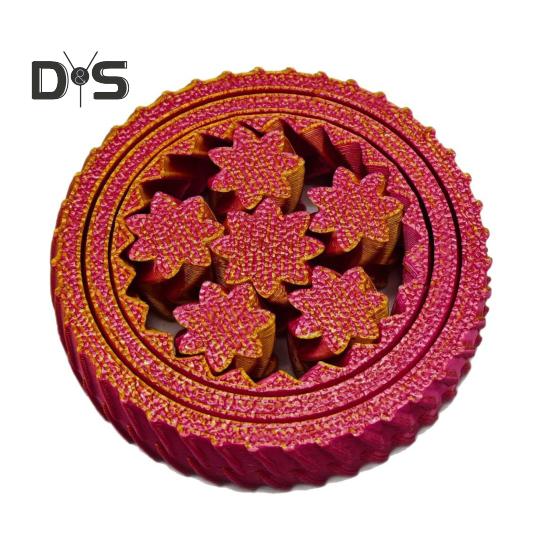 1/5 шт. 3D-печатная игрушка-спиннер для снятия стресса и беспокойства у детей и подростков, для взрослых, с блокирующим механизмом, гироскоп на кончике пальца, портативный, для путешествий, сенсорный спиннинг