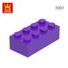 Нетоксичный 40 шт./лот 3001 2x4 Высокий 8-отверстий Строительный блок Moc Цветные детали Совместимые с Кирпичом DIY Детская игрушка Сборка Подарочная коробка