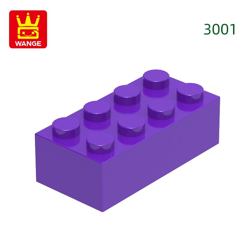 Нетоксичный 40 шт./лот 3001 2x4 Высокий 8-отверстий Строительный блок Moc Цветные детали Совместимые с Кирпичом DIY Детская игрушка Сборка Подарочная коробка