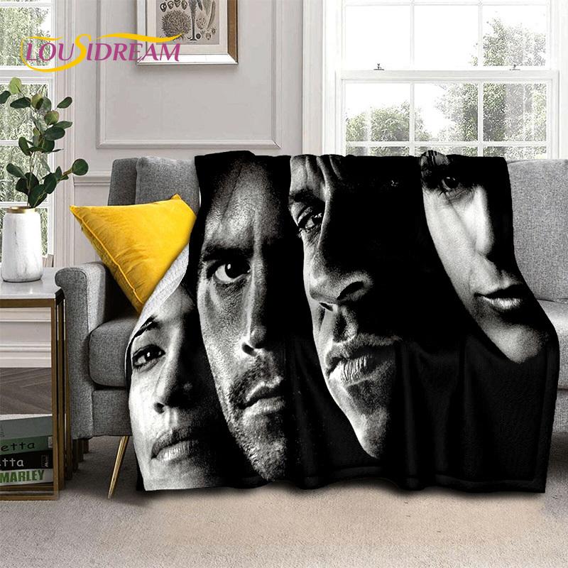 Одеяло с принтом фильма «Форсаж X 10», мягкое одеяло для дома, спальни, кровати, дивана, пикника, путешествия, офиса, одеяло, детское одеяло