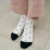 LOEIL Basic Dot Socks - Ivory