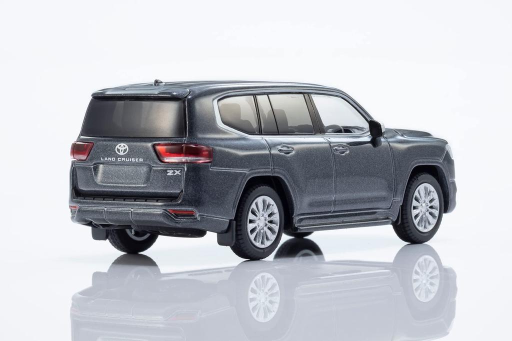 Kyosho KYOSHO MINI CAR BOOK Toyota Land Cruiser 300 Gray Finished Product & No.14 1/64