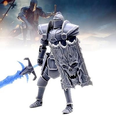 Многосуставная подвижная 3D-печатная фигурка рыцаря, гибкая фигурка рыцаря со съемными аксессуарами, 3D-печатная игрушка-антистресс, подарки