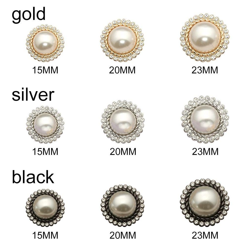 Handmade Needlework DIY Shiny Rhinestone Sewing Accessories Shirt Buttons Pearl Clothing Buttons
