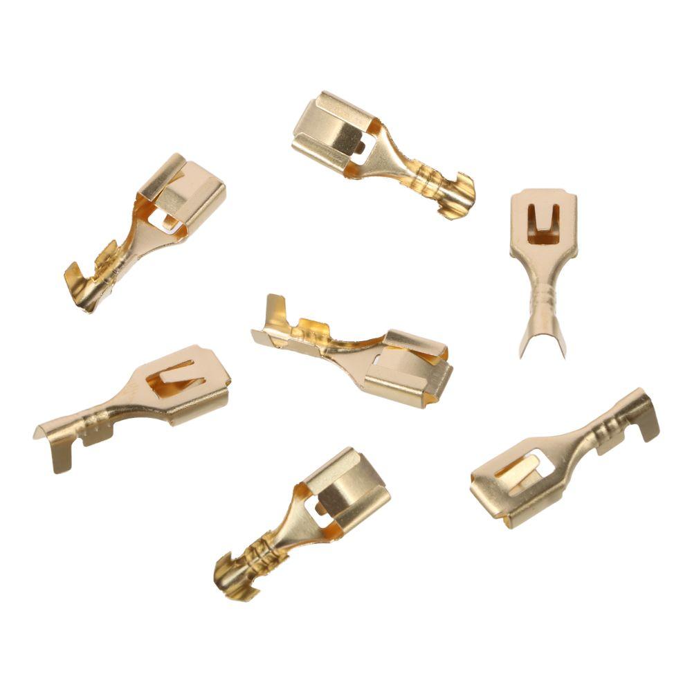 1/4 дюйма (6.3mm) Spade Quick Splice Crimp Female Медный провод Клемма Аппаратные Детали