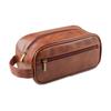 Toiletry Bag High Quality PU Leather Business Trip Travel Large Storage Makeup Wash Bag Vintage Style for Men Women
