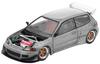 Genesis Company POP RACE x Enigma Pandem Civic EG6 Сырая отделка Открытый капот Готовая модель PRE018 1/64