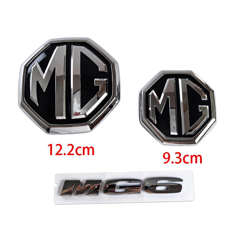 ABS Замена для MG MG6 2017-2019 9.3см/12.2см Наклейки-эмблемы на автомобиль Стайлинг автомобиля Передний значок Задние наклейки на багажник Автоаксессуары UU444