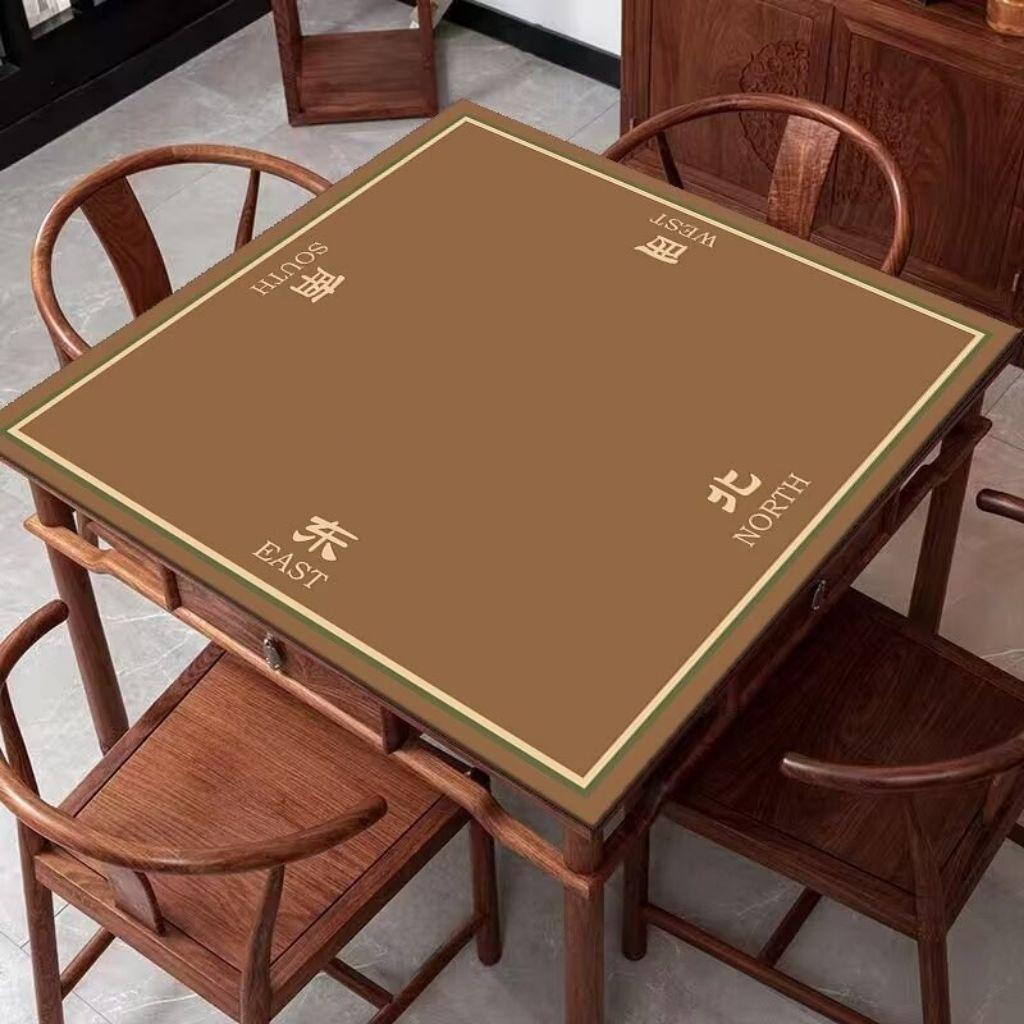 Новый китайский коврик для стола для маджонга, Бытовой бесшумный коврик, Грязеотталкивающий и простой в уходе столешница, Кристальный бархатный коврик для карточного стола