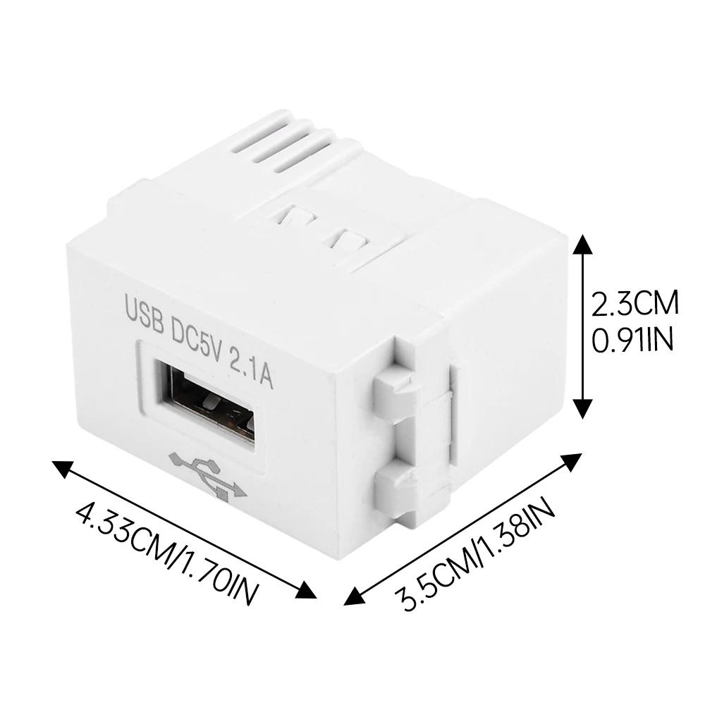 Панель для зарядки мобильного телефона, модуль питания USB, розетка 220 В, трансформатор 5 В, 2,1 А, адаптер для переключения розетки USB