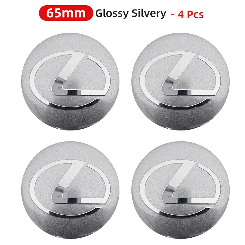3D 4pcs 56mm 60mm 65mm Car Wheel Center Hub Cap Stickers Decal For Lexus GS IS LS500h ES260 ES300h RX350h NX260 UX260  LM LC