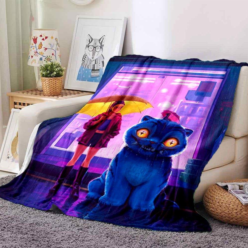 1pc Hunter X Kopo group - Themed Flannel Blanket - Suitable for Bed, Home Decor, Graduation Gifts, Easter, Back to School, ChristmasA72