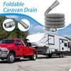 Foldable Caravan Sewer Pipe Kit 4/6/10m RV Trailer Sewer Hose With Adjustable Adapter And Clamp Leakproof RV Hose Rv Accessories