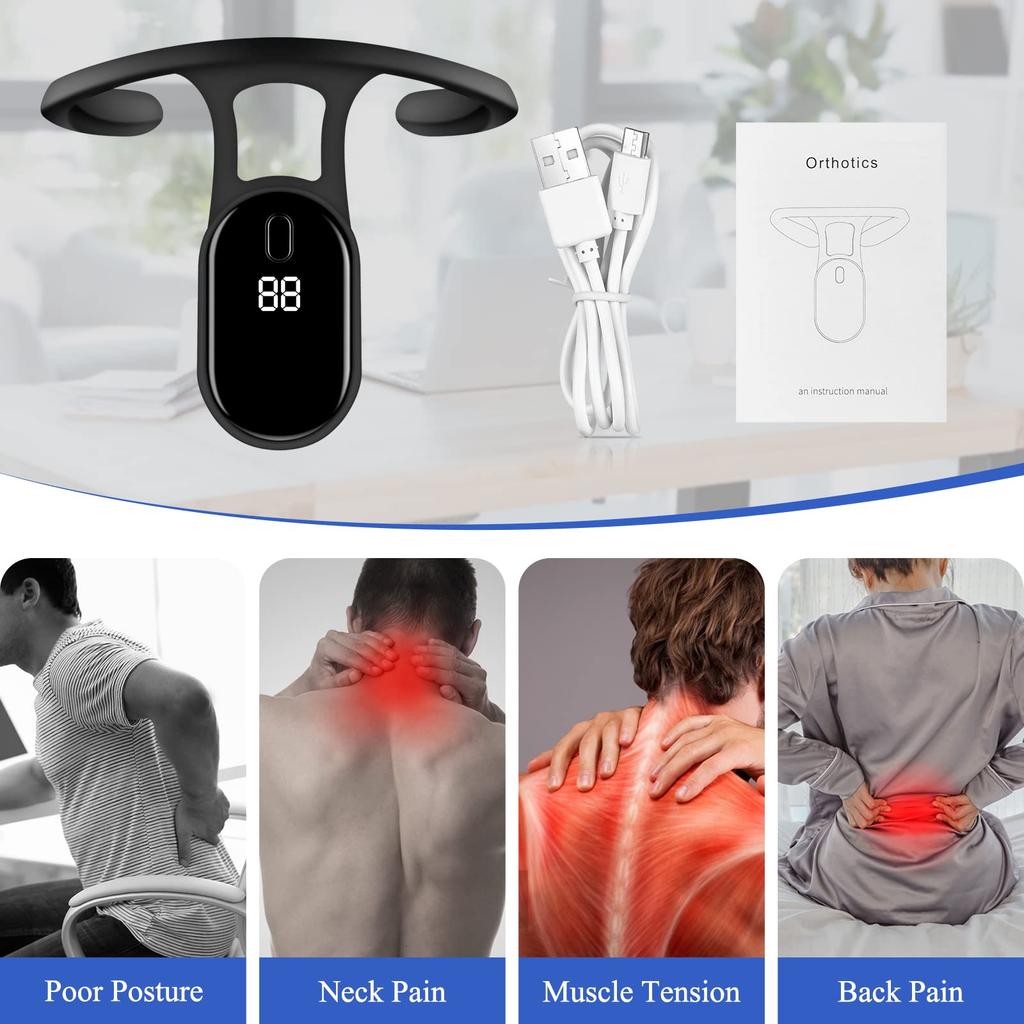 New Ultrasonic Soothing Body Neck Instrument Intelligent Posture Correction and Trainer Posture Corrector for Men and Women