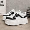 Women 8 CM Platform Sneakers Casual Outdoor Simple Design Skateboard Comfortable Lace Up Sneakers Running Sports Shoes Female 40