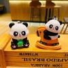 Adorable Cartoon Panda Keychain Cute Silicone Key Ring Perfect Gift For Couples And Friends
