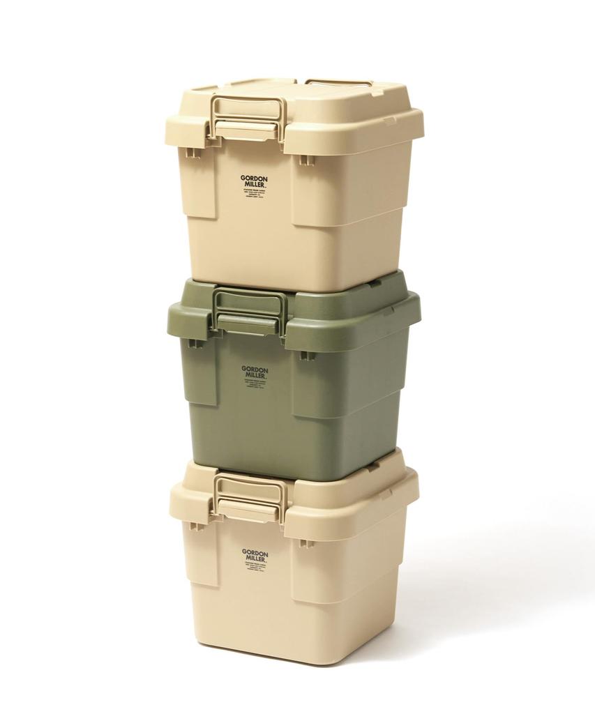 Gordon Miller Автомобильный 30 л Штабелируемый Ящик для хранения груза Органайзер Койот Бежевый с крышкой Для сидения на открытом воздухе Большой вместимости 1628752