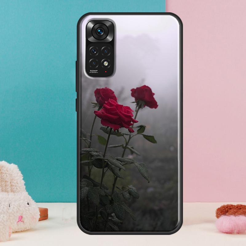 Red Rose Flower Case For Xiaomi Redmi Note 14 13 Pro 12 11 9 10 9S 10S 11S 12S Redmi 14C 13C 10C 12C Cover