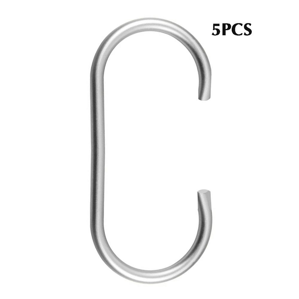 5pcs Hanging Clasp Holder Hooks Multifunction Drying Hooks New C Shape Hooks Closet Organizer