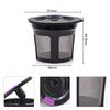 Coffee Capsules Cup Refillable Reusable Coffee Capsule Pods Integrated Design Stainless Steel Mesh Strainer Replacement for Keurig 2.0 and 1.0