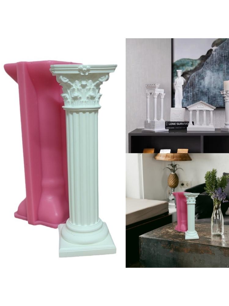 Стерео полосатый столб, подсвечник, формы для литья эпоксидной смолы для подсвечника, поднос для ювелирных изделий, свадебный домашний декор стола