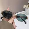 Summer Oval Sunglasses Metal Frame Classic Shades Fashion Eyewear  for Women & Men