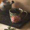 Винтажная керамическая кружка, расписанная вручную, Ретро цветочная кофейная чашка, Художественная чайная чашка ручной работы для дома и офиса
