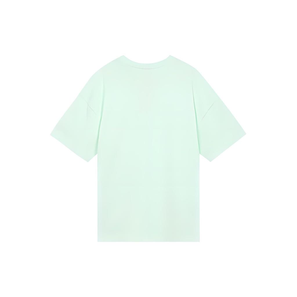 Nike Спортивная одежда, повседневная, однотонная, с круглым вырезом, с коротким рукавом, спущенными плечами, женские футболки, светло-зеленый DC5427-394