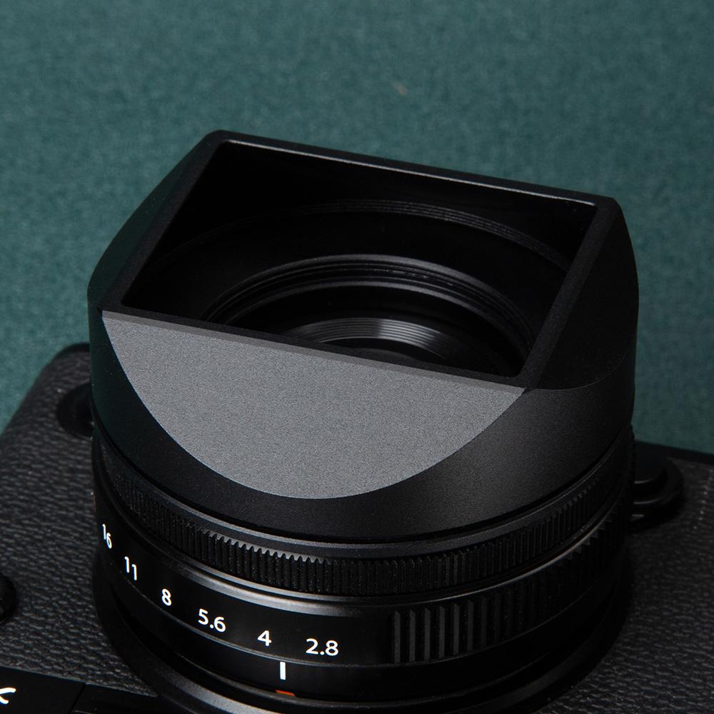 Для Fujifilm Fuji XF27mmF2.8 II XE5 XF23mmF2.8 R WR Металлический бленда с крышкой объектива XF27F2.8 II Бленда объектива с адаптерным кольцом 39 мм