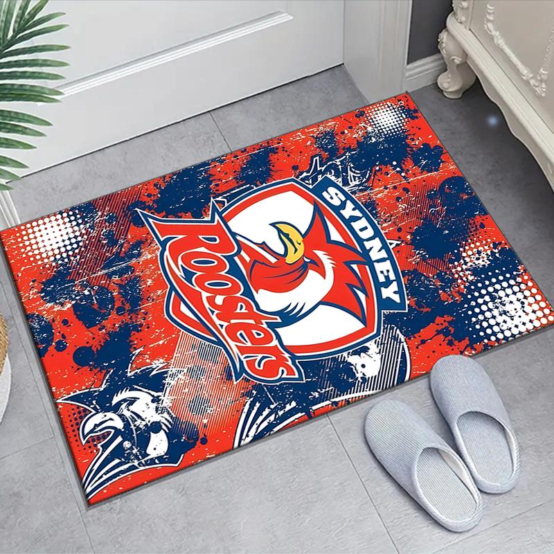 1pc Football Team Design Area Rug - Non-Slip, Soft & Cozy Floor Mat for Living Room, Bedroom, Office - Indoor/Outdoor Decorative Carpet