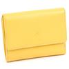 Wallet Embossed That Makes Scratches Less Noticeable PH0537 Stitch 43915 Bi-fold Mustard/Ivory [Yellow]